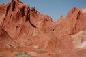 #10: Red earth hills next to the road - on the way to the confleunce point