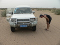 #9: Peter discovers the lockout hubs on the jeep are fake.  It is only 2-wheel drive.