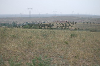 #1: Looking North - power lines everywhere!