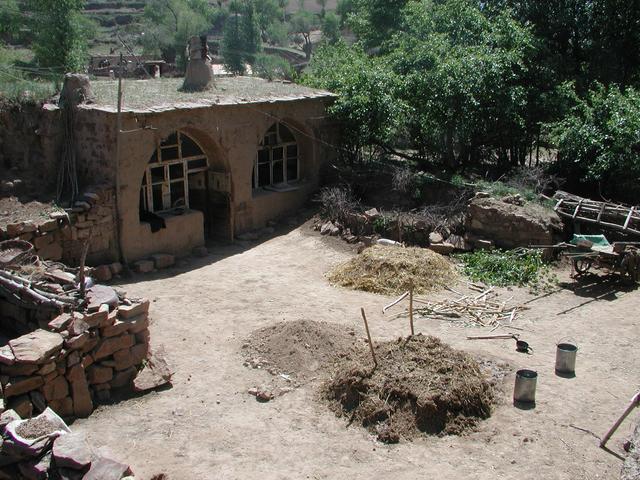 Village cave dwelling made of mud
