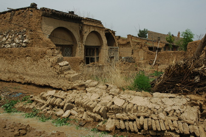 Run down house in the nearby village