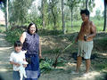 #6: Friendly local resident offers to share his lunch of roasted corn with Jeannette, Joi and "Rabby".