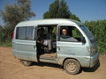 #7: Team members in mini-van which we rented from a local farmer