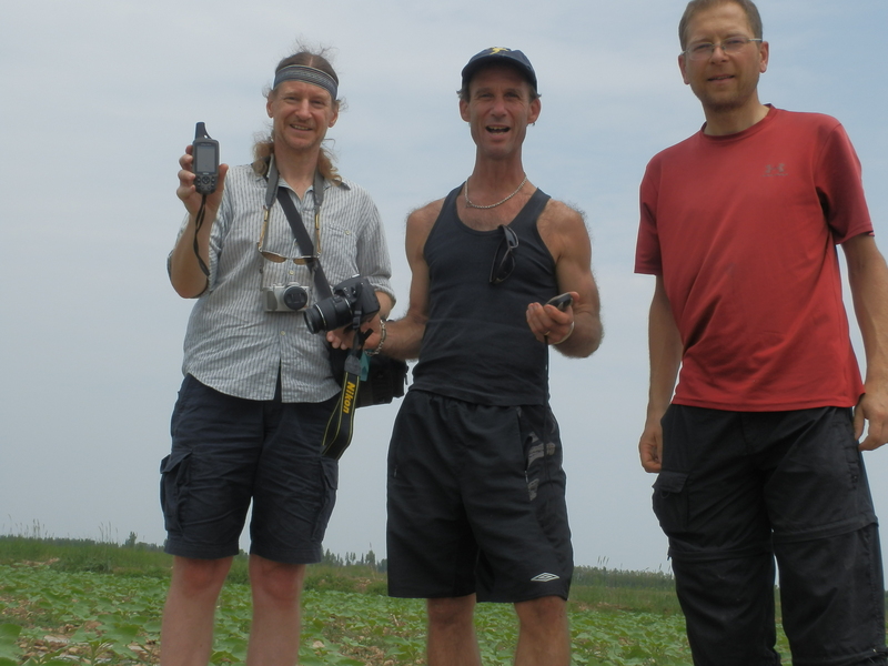 Confluence hunters - left to right, Targ, Peter, and Rainer