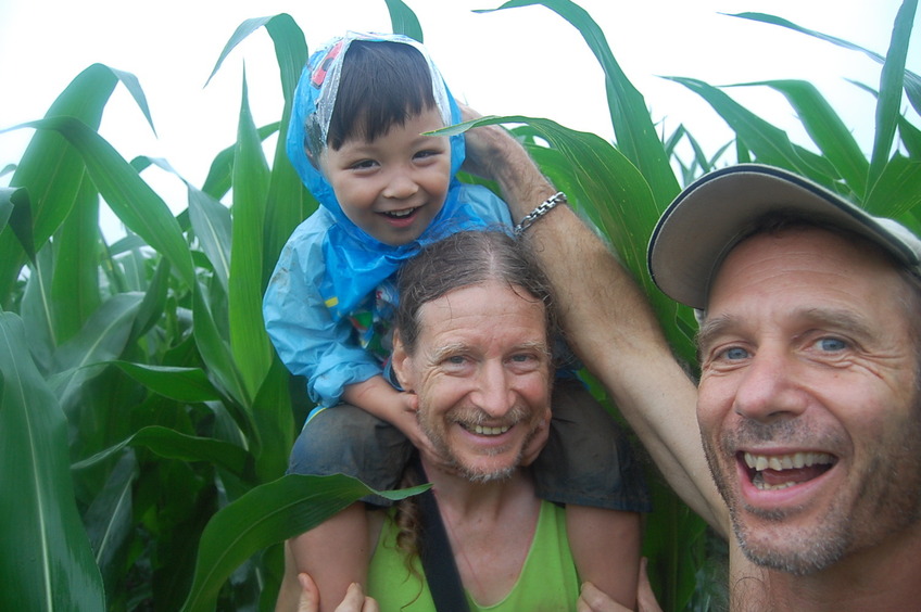 Happy confluencers: Andy, Targ, and Peter (left to right)