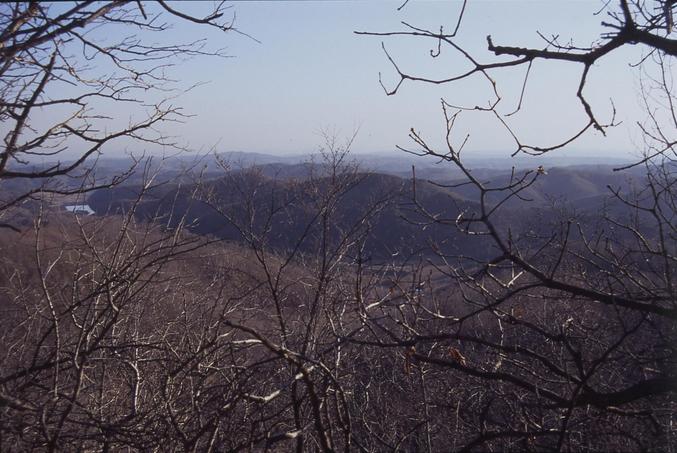 View of the valley with the reservoir on the left (shortest known way)