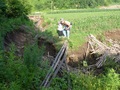 #3: Peter and Andy preparing to cross the log bridge