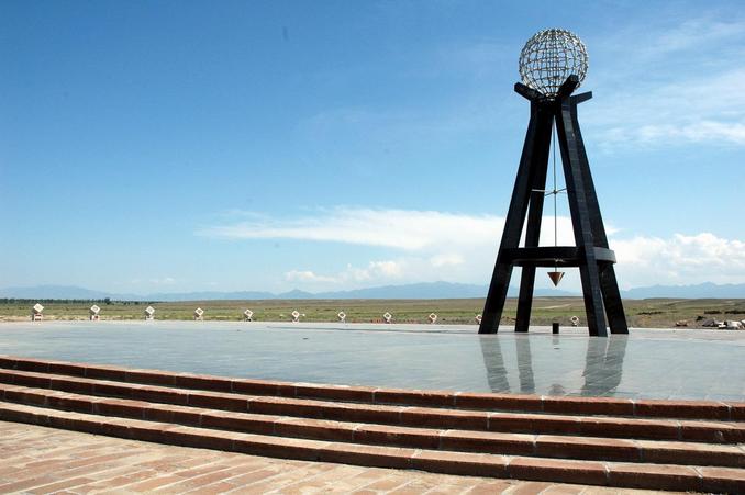 The center tower of the Heart of Asia monument