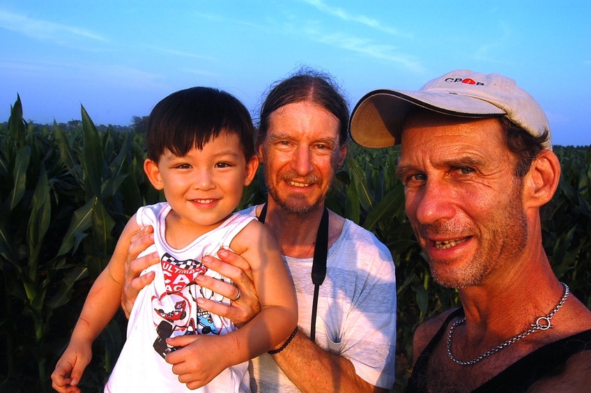 Happy confluencers: Andy, Targ, and Peter (left to right)