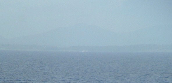 The range of hills extending from La Habana towards West