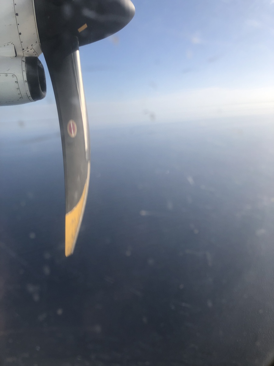 The Confluence as seen from the airplane