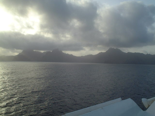 Ilha de São Vicente seen from the Confluence towards South