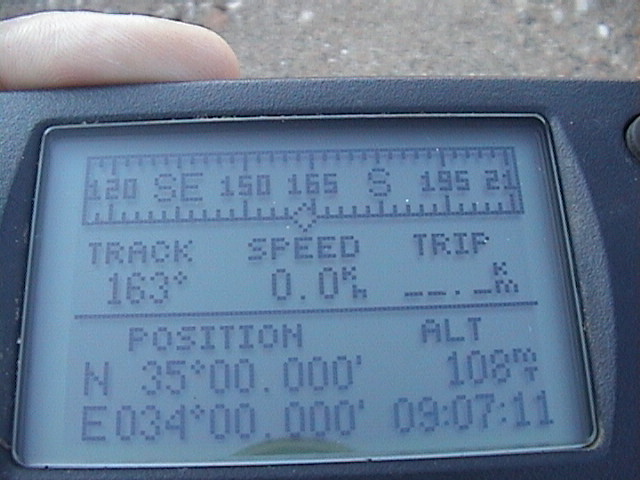 The GPS proof that we've been there!