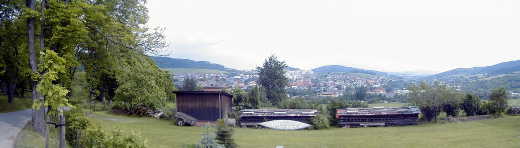 Looking north ............ Prachatice