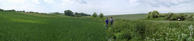 #7: Panorama from south to west with actual reference plate position