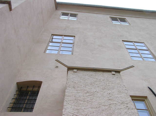 View South (actually, South and up the castle wall)