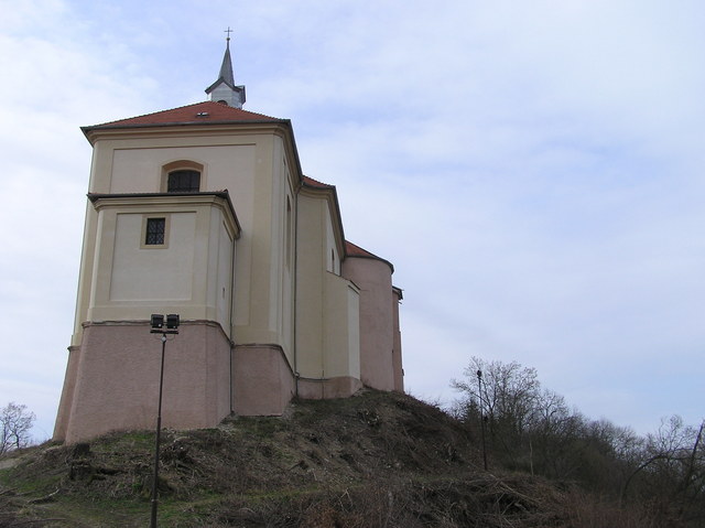 Another view of Nižbor castle, from just East of the confluence point