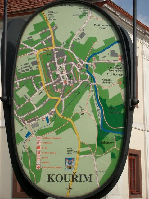 Map of Kouřim