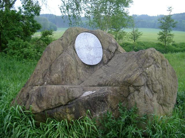 Confluence stone monument