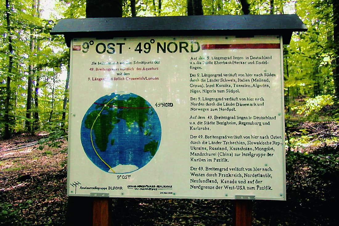 Information board at 49N 9E