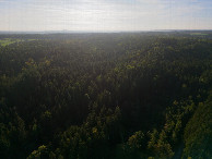 #11: View West, from 120m above the point