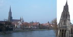 #8: The Danube River and the Ulm Cathedral with the world's highest church steeple