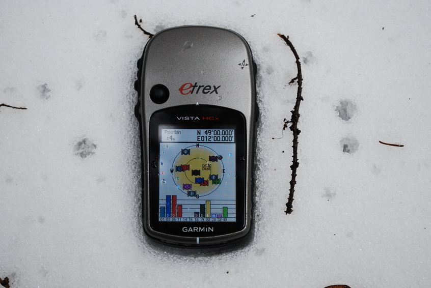 GPS reading at CP 49N 12E