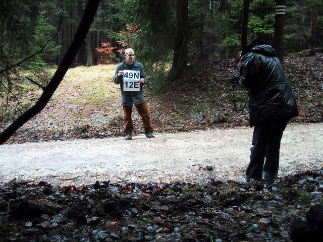 Stephan at the point with the photographer from the magazin