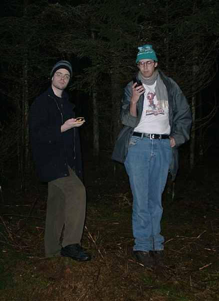 GPSing in the dark woods