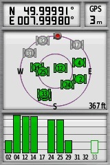 MY GPS receiver, 17 (+/- 3) meters from the confluence point
