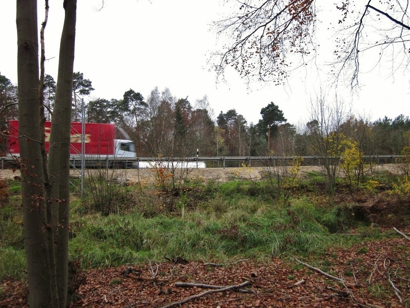 View from the point to the South (the highway)
