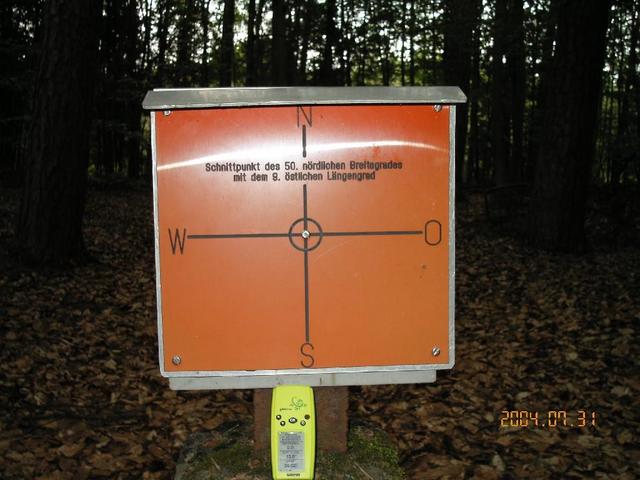 Official Confluenze Point (Kartendatum "Potsdam")