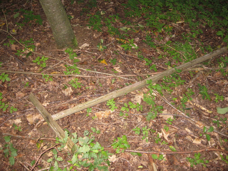 Wooden T-shaped cross at CP