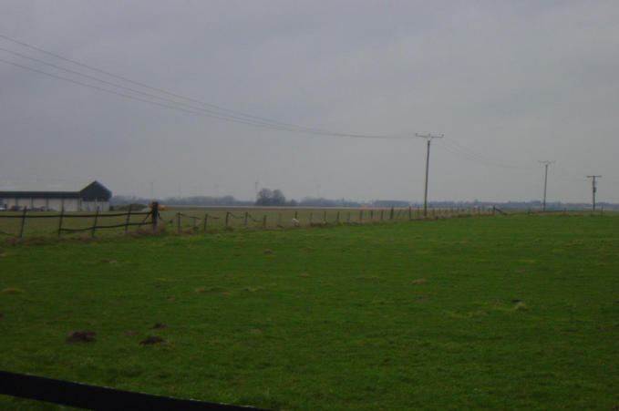 Looking north, the confluence is about 20 meters ahead