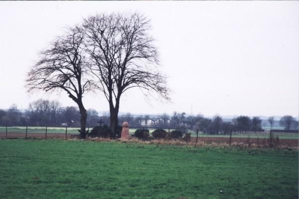 The "Kreuzungspunkt" (cross point) at 165 m South-West