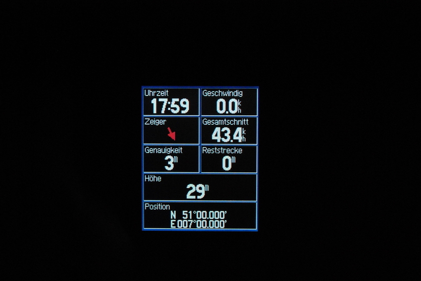 GPS reading