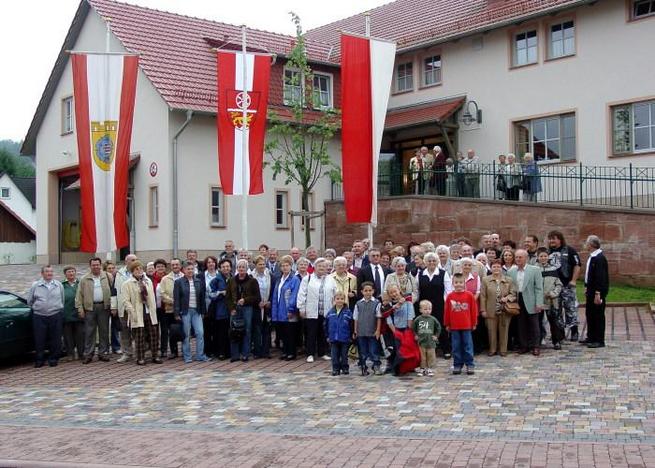 Visitor´s from Blankenbach-Hessen and Bavaria / Blankenbacher aus Hessen und Bayern vor der Bürgerscheune