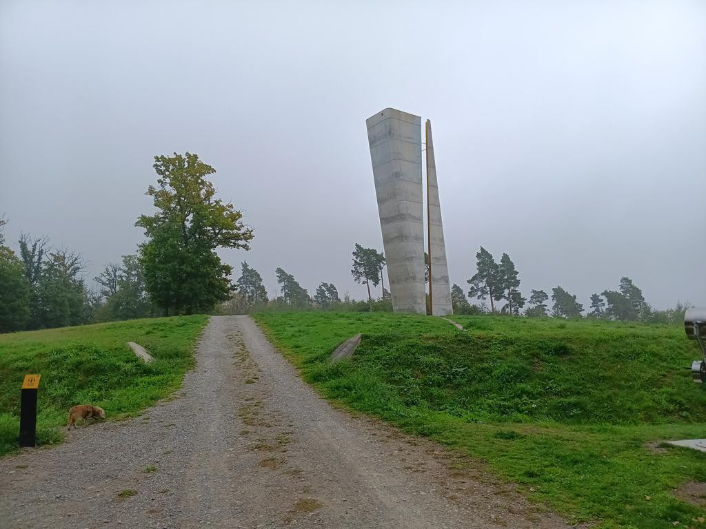 Nebra; tower at archaeological site