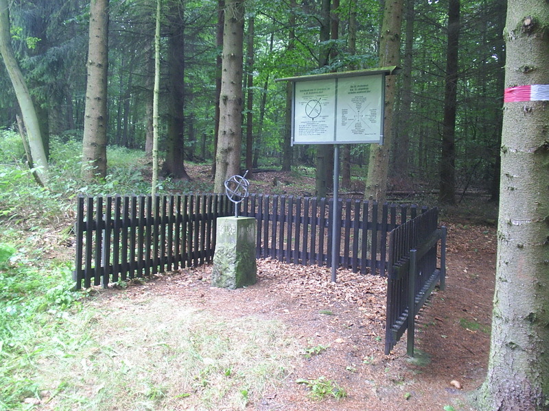 The monument in the woods
