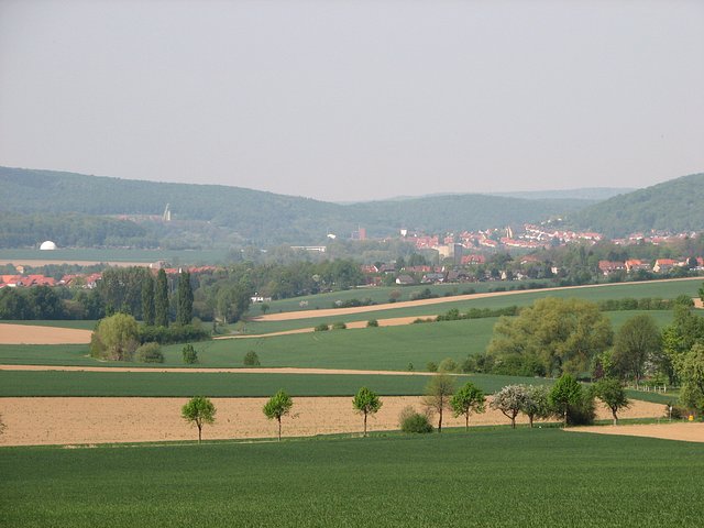 View north - Bad Salzdetfurth can be seen in the distance