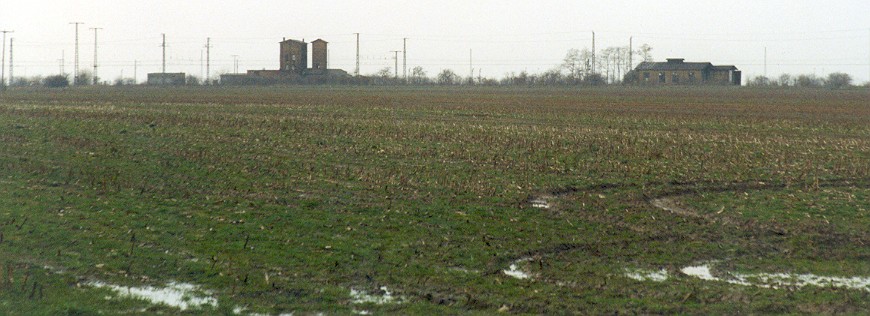 CP viewed from E old station and wet field