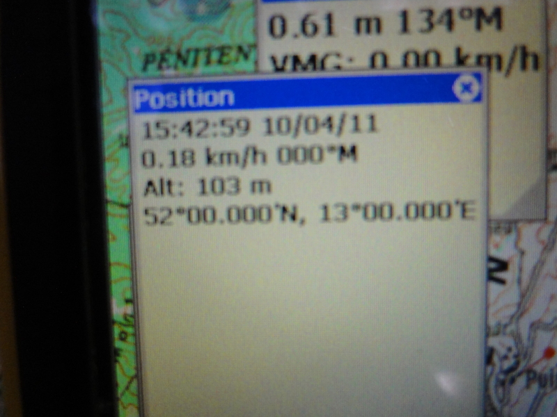 GPS screen