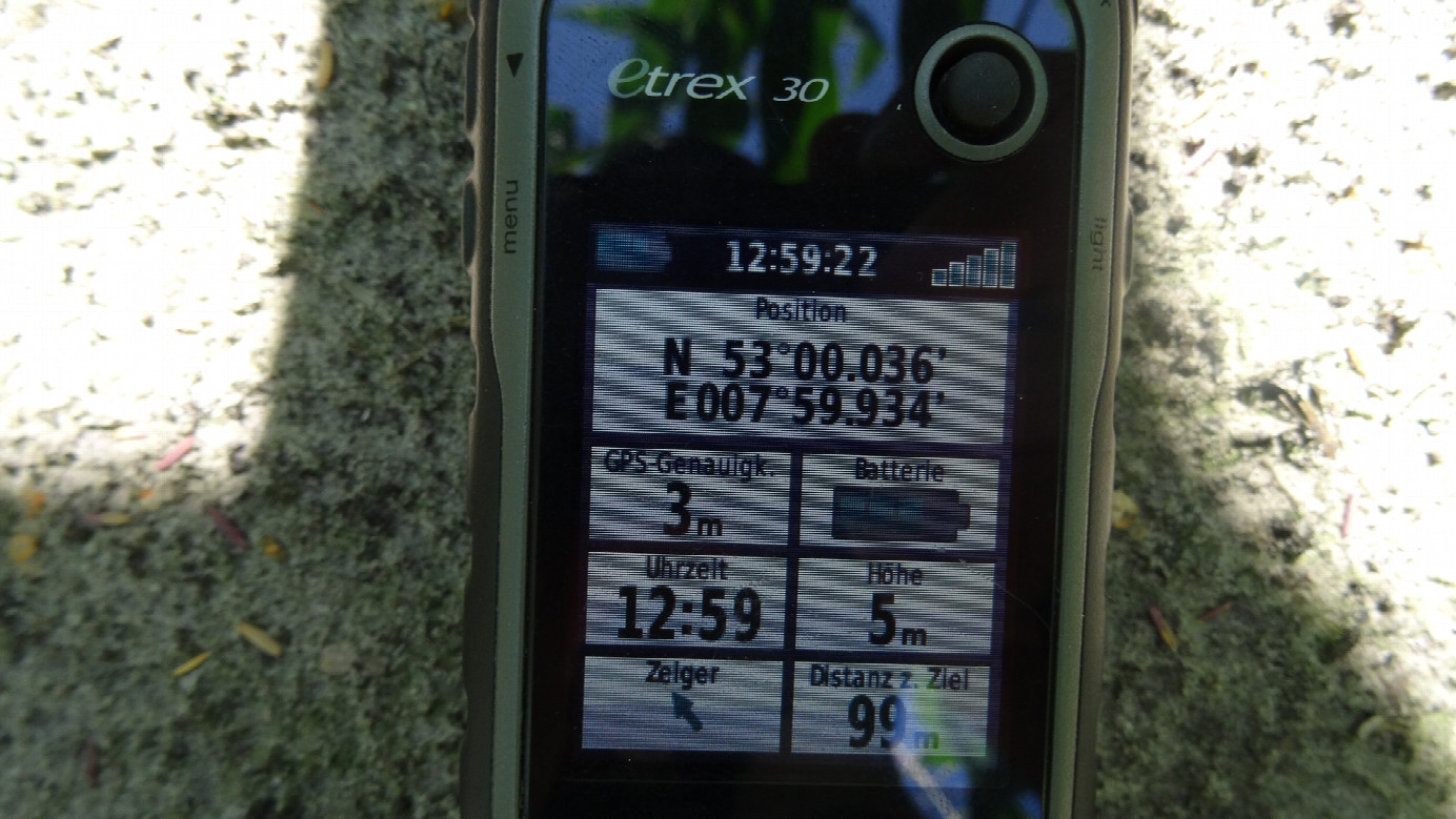 #06 GPS reading, 99 m nnw from the CP 53N-08E
