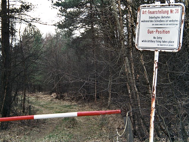 restricted area of the army