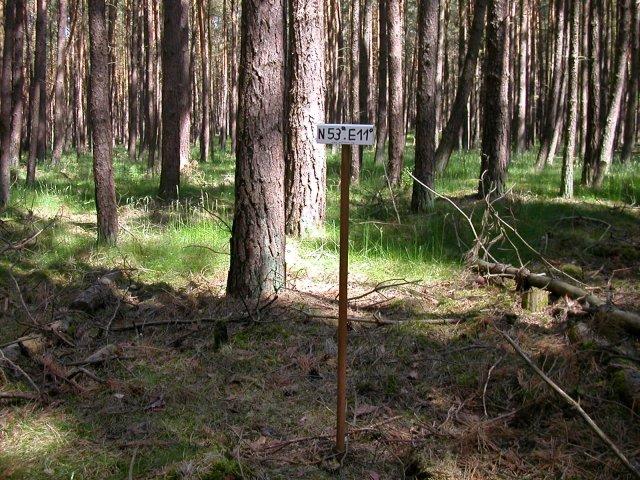 Marker at the confluence point