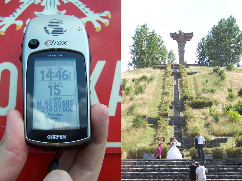 Westernmost point of Poland and the monument to the Battle of Cedynia