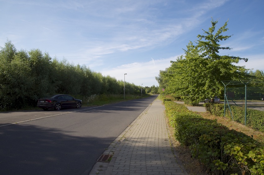 View North (from just outside the corner of the parking lot)