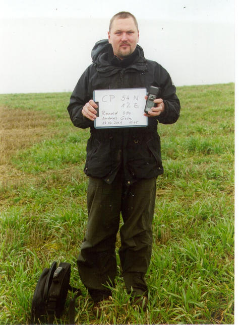 Andreas with the sign