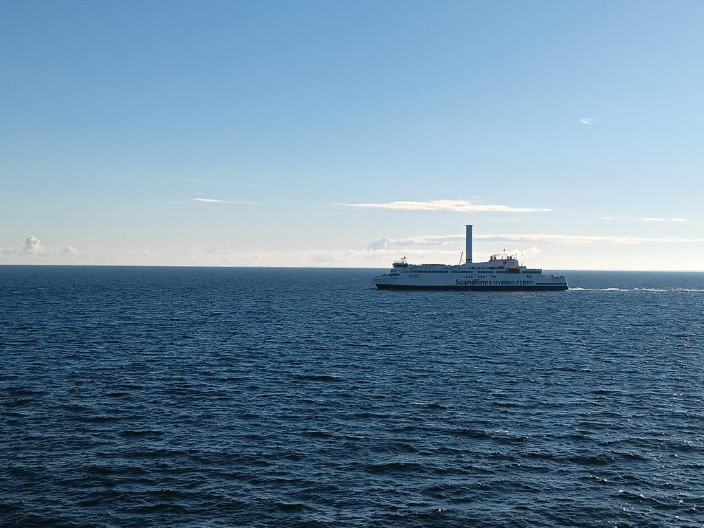 Ferry with Flettner Rotor