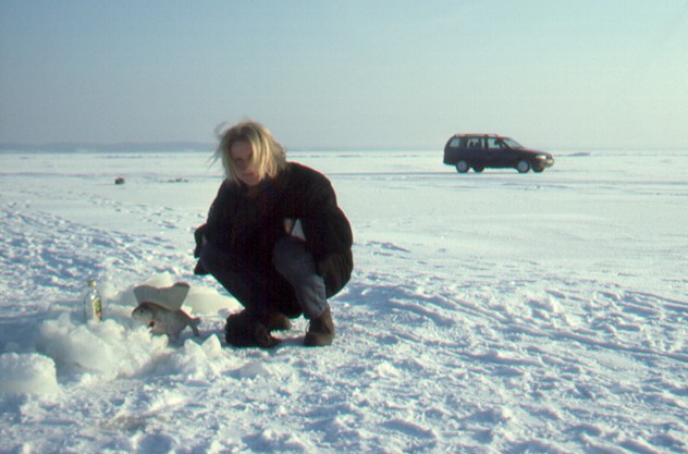 Frozen-fish, Andreas T, our car, view NE